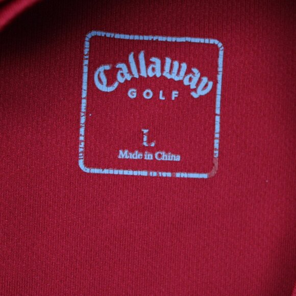 Callaway Golf X-Series Shirt Mens Large Red 100% Polyester Long Sleeve Pullover - Picture 8 of 13